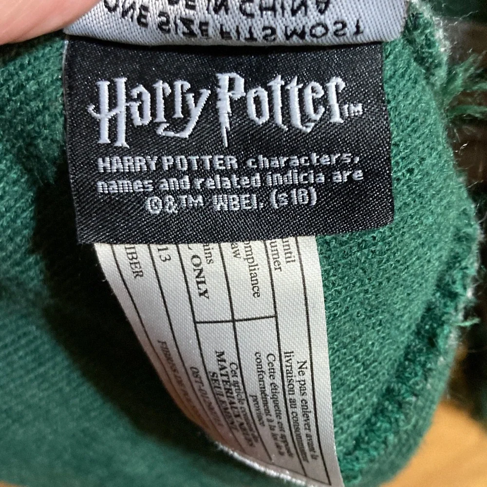 Slytherin Green Crest Scarf /hat /tie House Crest Knit Accent